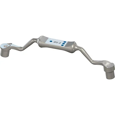 Держатель для втулки Ø 2.2 мм, ограничитель глубины на 1 мм/3 мм, Stainless Steel