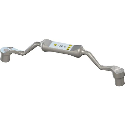 Держатель для втулки Ø 2.8 мм, ограничитель глубины на 1 мм/3 мм, Stainless Steel