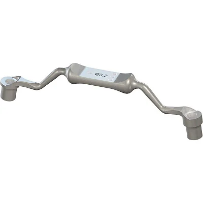 Держатель для втулки Ø 3.2 мм, ограничитель глубины на 1 мм/3 мм, Stainless Steel