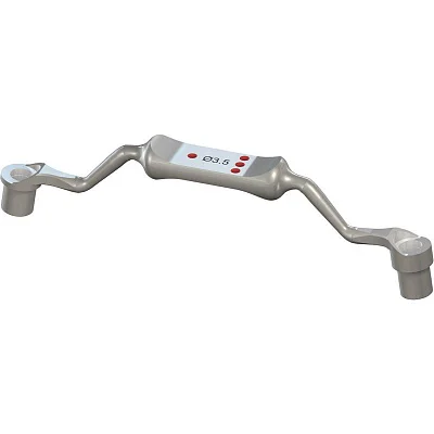 Держатель для втулки Ø 3.5 мм, ограничитель глубины на 1 мм/3 мм, Stainless Steel