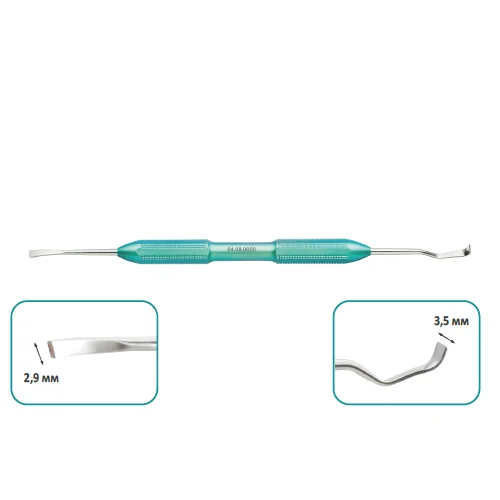 Костный скребок Buser, титановая рукоятка, общая длина 174 мм, арт: 04.08.0000