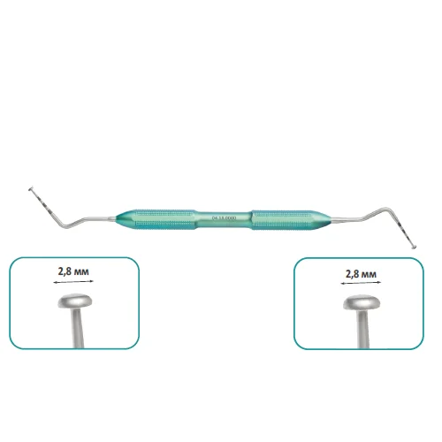 Кюрета для синус-лифтинга, титановая рукоятка, общая длина 178 мм, арт: 04.15.0000