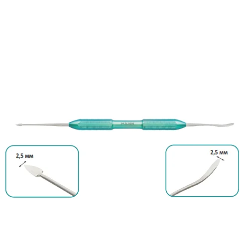 Распатор Buser, титановая рукоятка, общая длина 178 мм, арт: 04.31.0000
