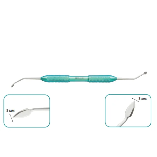 Распатор, титановая рукоятка, общая длина 178 мм, арт: 04.35.0000