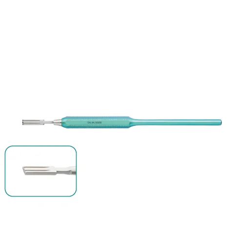 Рукоятка для двойного лезвия, титановая рукоятка, общая длина 162 мм, арт: 04.44.0000