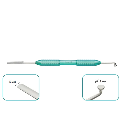 Штопфер для транспортировки и укладки костной ткани, титановая рукоятка, общая длина 178 мм, арт: 04.10.0000