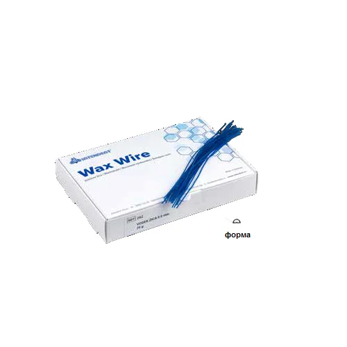 Восковые зуботехнические стержни, диаметр 2,2 мм, ТВЁРДЫЙ, цвет ЗЕЛЁНЫЙ, в упаковках по 50 гр., арт: 217H