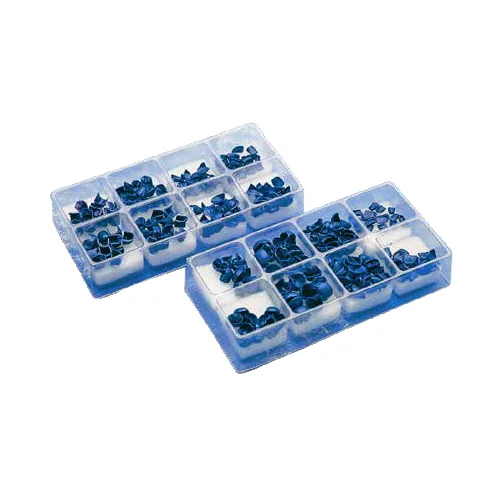 Восковые зуботехнические заготовки для КАРКАСОВ под фасетки, цвет синий, 120шт., арт: 244